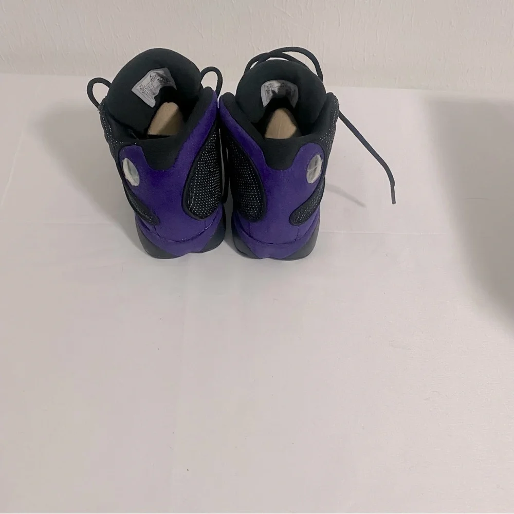 Jordan Air 13 Retro GS Black Court Purple Size 4.5Y/Womens 6 884129-015 NWB